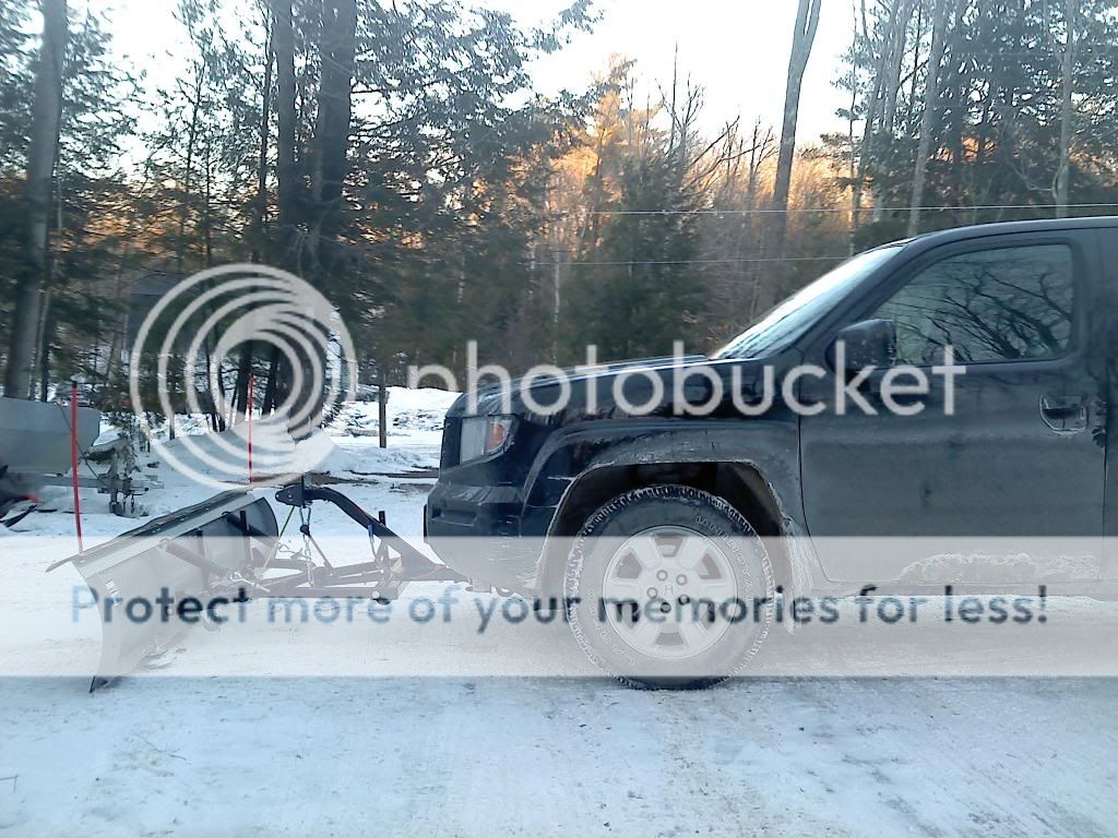 Can a honda ridgeline plow snow